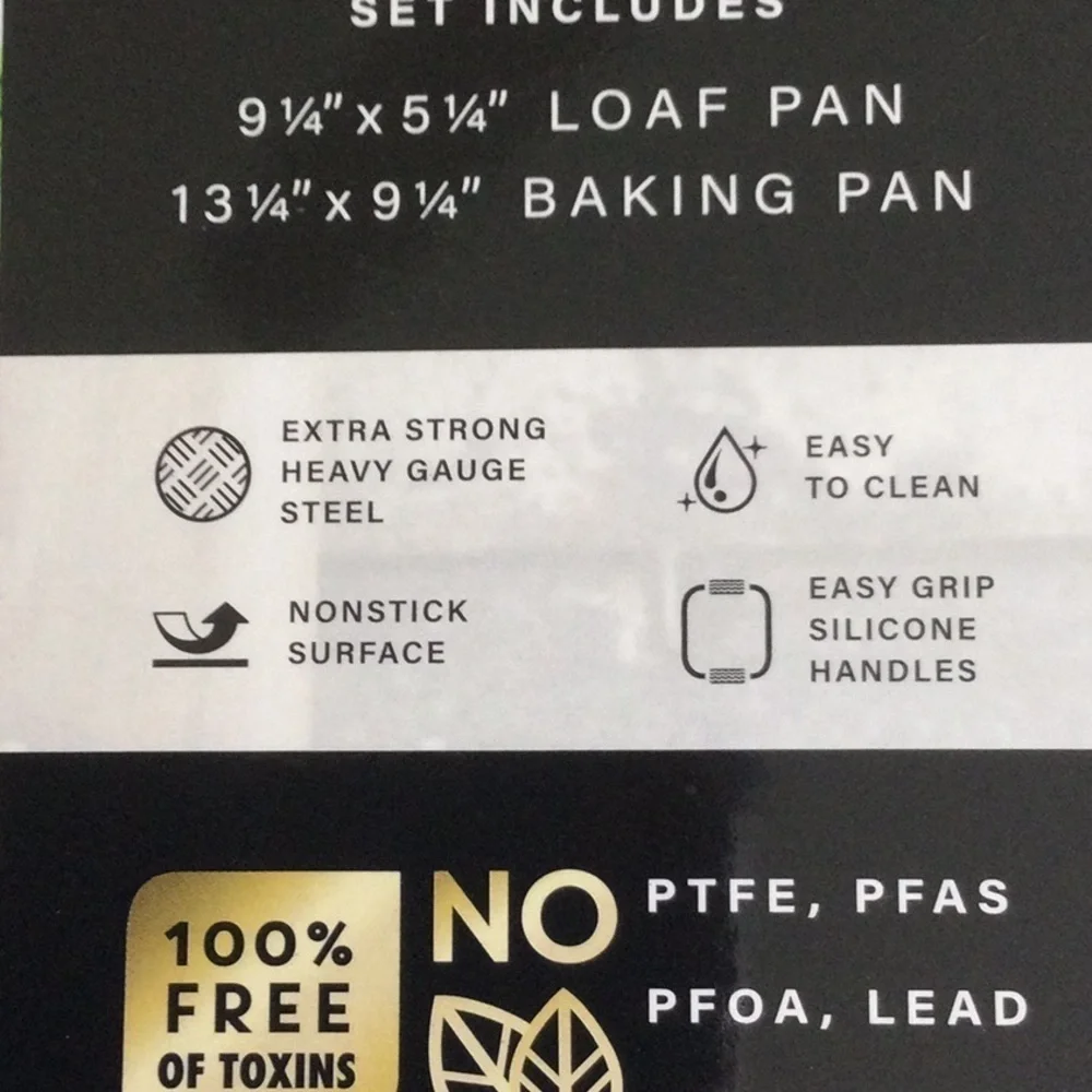 Home 18K Signature Series 2 pc. BAKEWARE Set Nonstick by IKO New